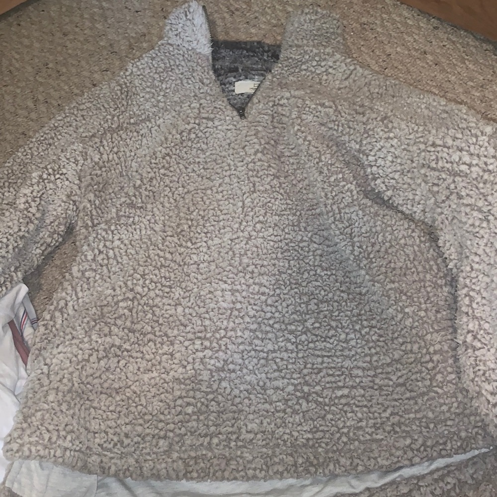 Large fuzzy sweater